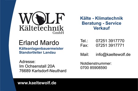 Erland Mardo - Kältetechnik in Landau